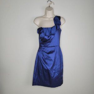 Eliza J Ruffle One Shoulder Dress